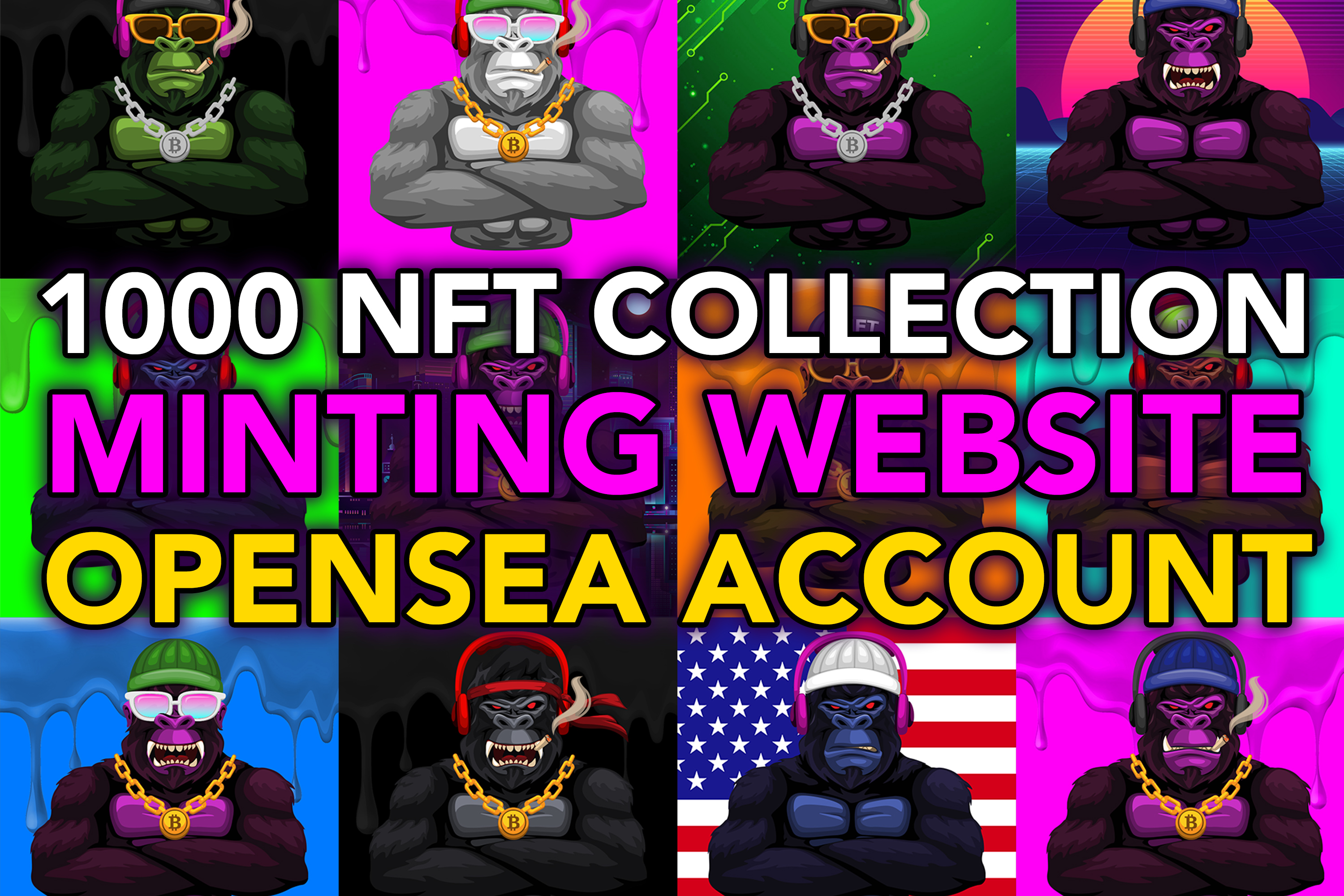 DripMonkeyz — 1000 NFT Collection + Minting Website + Opensea Account —  Ecommerce Store Sold on Flippa: NFT Collection with 1,000 NFTs + Automated  Minting Website - HUGE POTENTIAL - Sell on Opensea + Collect Royalties