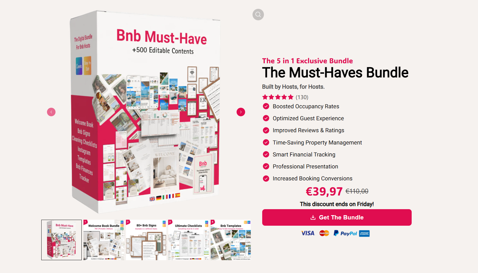 BnbMust — Ecommerce Store Sold on Flippa: More than $1k Sales of digital  products. An Airbnb digital niche store, fully automated and already  validated! With very high margins and few costs!