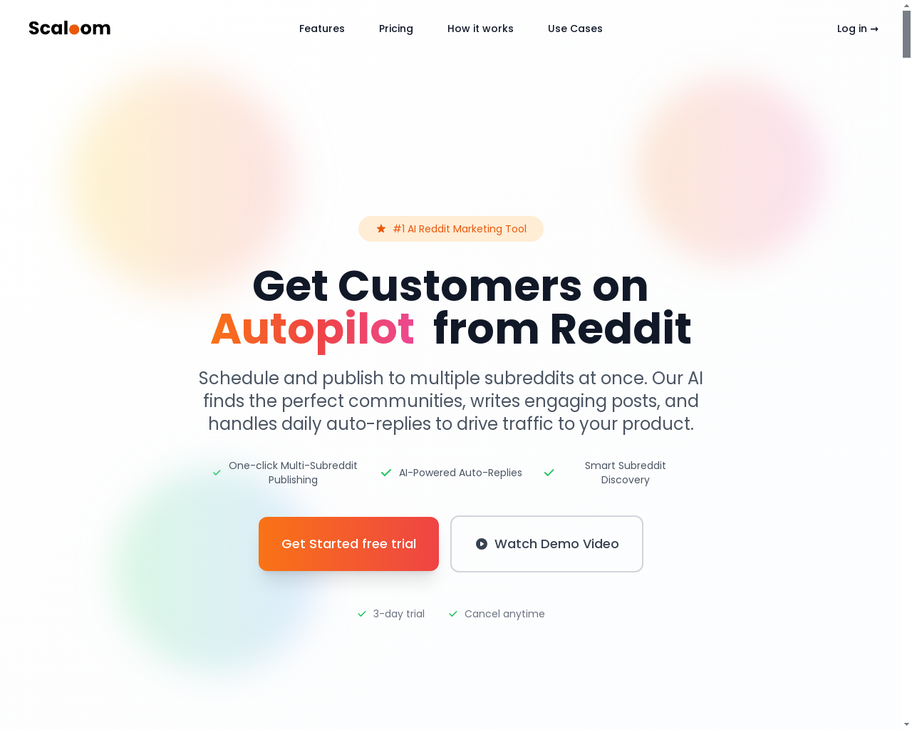 scaloom.com — SaaS For Sale on Flippa: AI-powered Reddit marketing tool  that automates posting, replies, and subreddit discovery to get customers  on autopilot without spam.