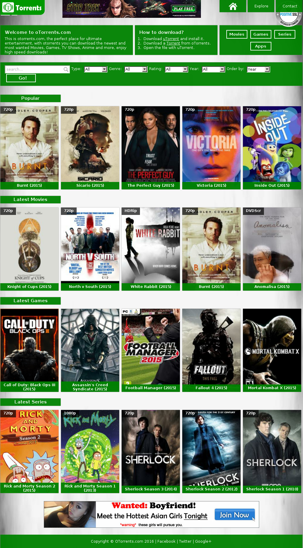 otorrents.com — Website Listed on Flippa: Torrents Website Generating  $350/Month with minimum effort. Alexa Rank 145,751.