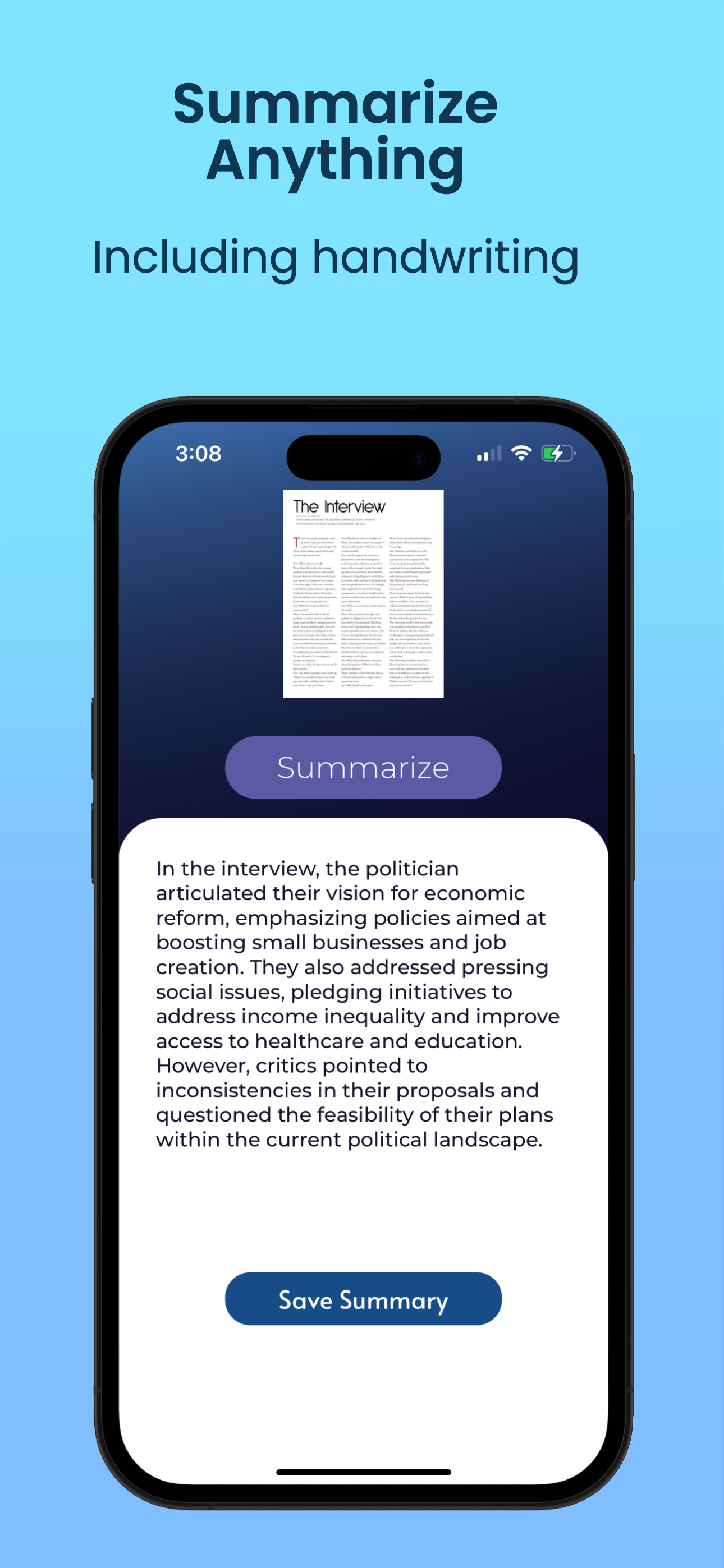 Synopsis AI — iOS App Listed on Flippa: Brand new AI powered image to ...
