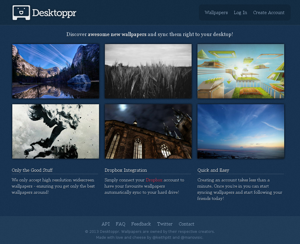 desktoppr.co — Website Listed on Flippa: Unique desktop wallpaper sharing  website using Dropbox with 34k registered users, image size:1024x831