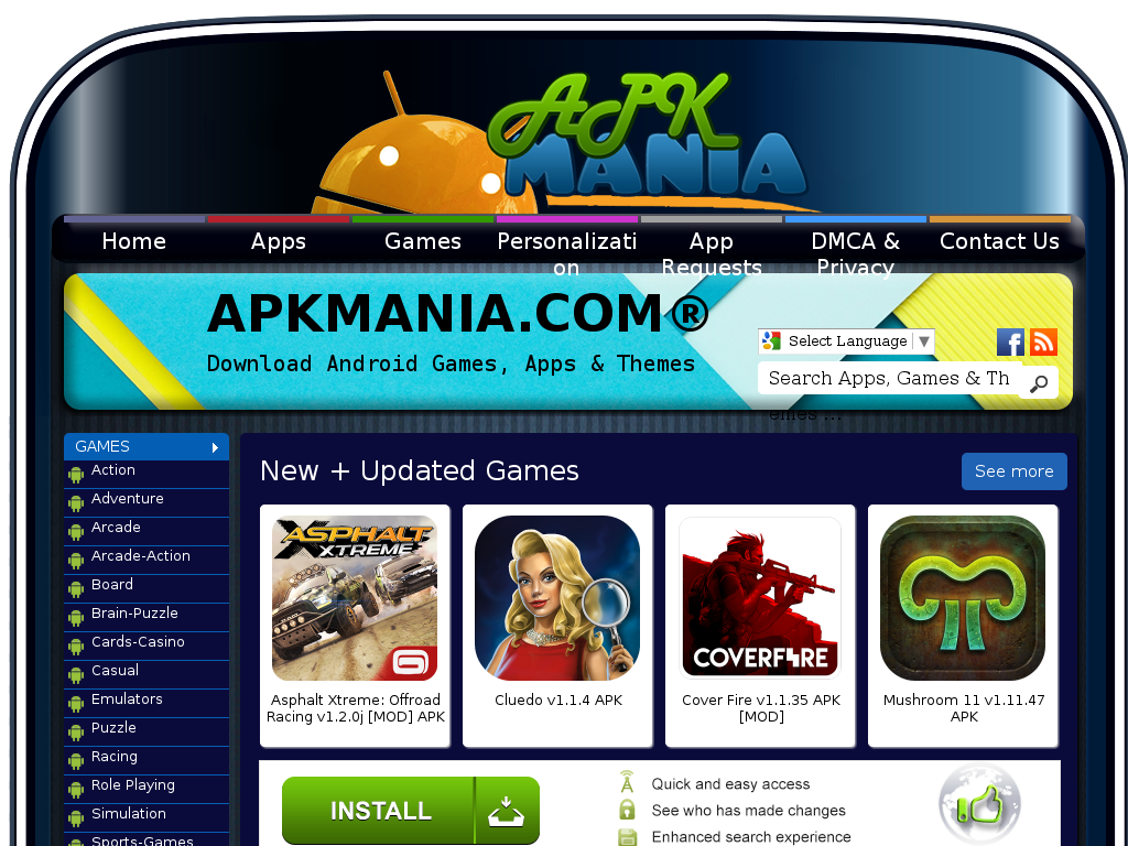 apkmania.com — Website Listed on Flippa: Android APK Downloads