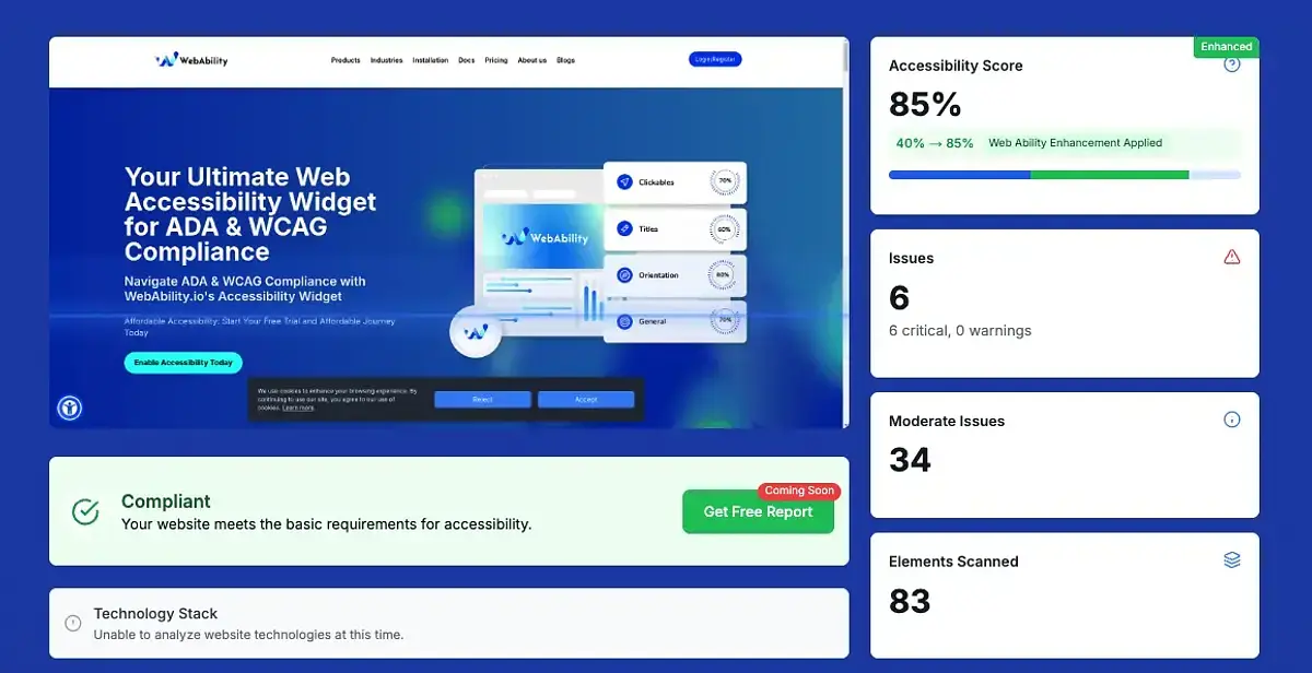Webability.io — SaaS Listed on Flippa: B2B SaaS in $12.7B accessibility ...
