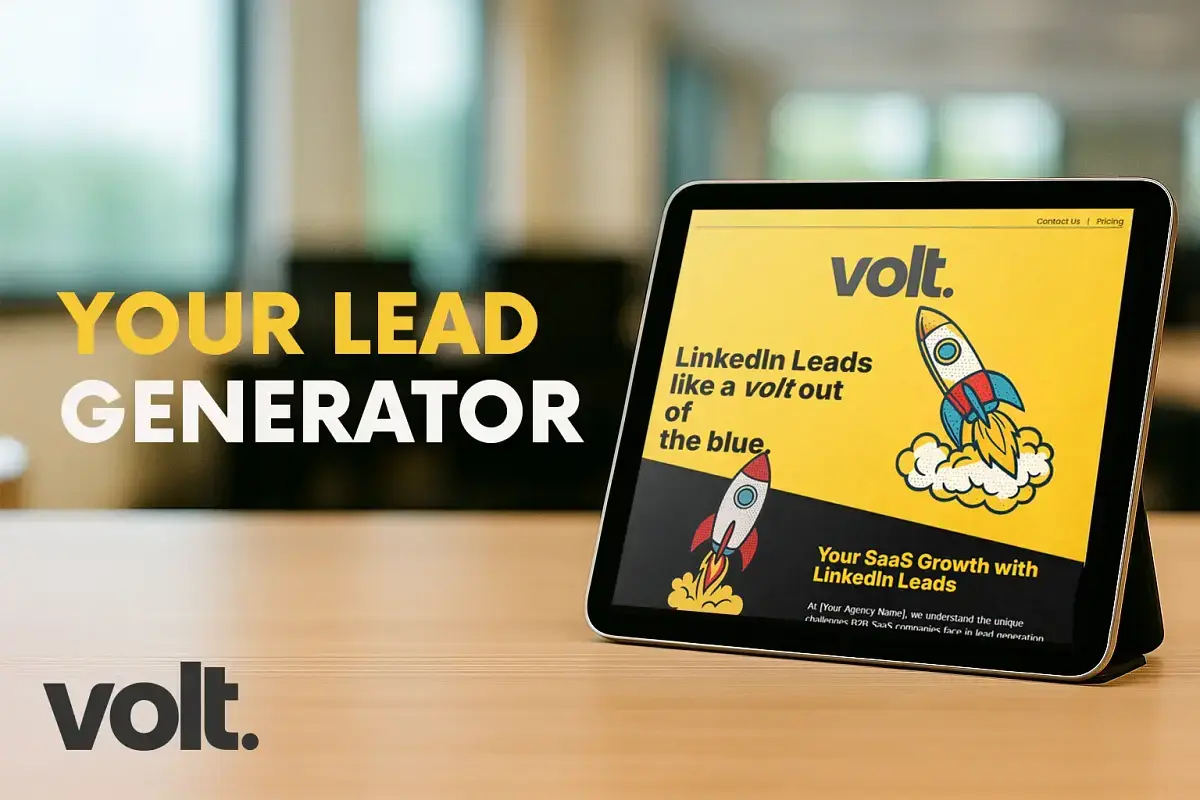 Voltlead.com – Bold Lead Gen Agency Website | LinkedIn SaaS Niche ...