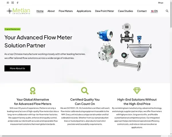 Flow Meter Website