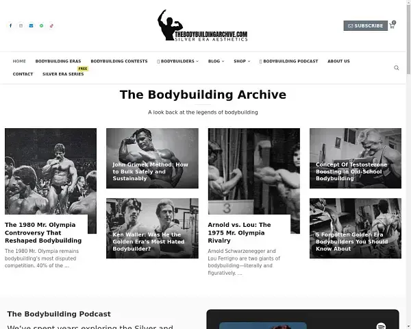 The Bodybuilding Archive Blog Thumbnail