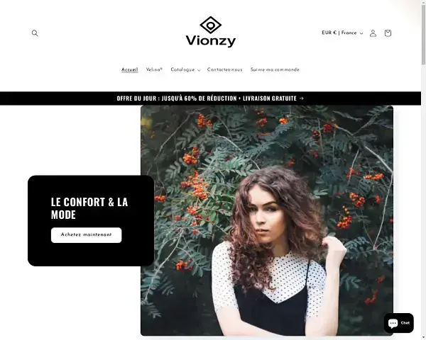 Vionzy Shopify Store